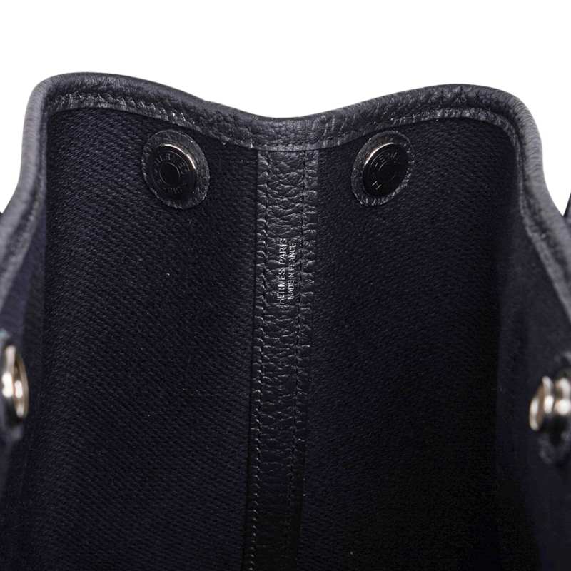 Bag Garden Party 30 Criss Cross Toile / Black Vache Country Leather