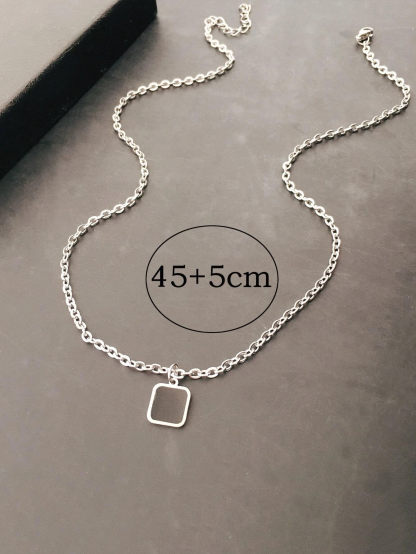 Men Geometric Charm Necklace