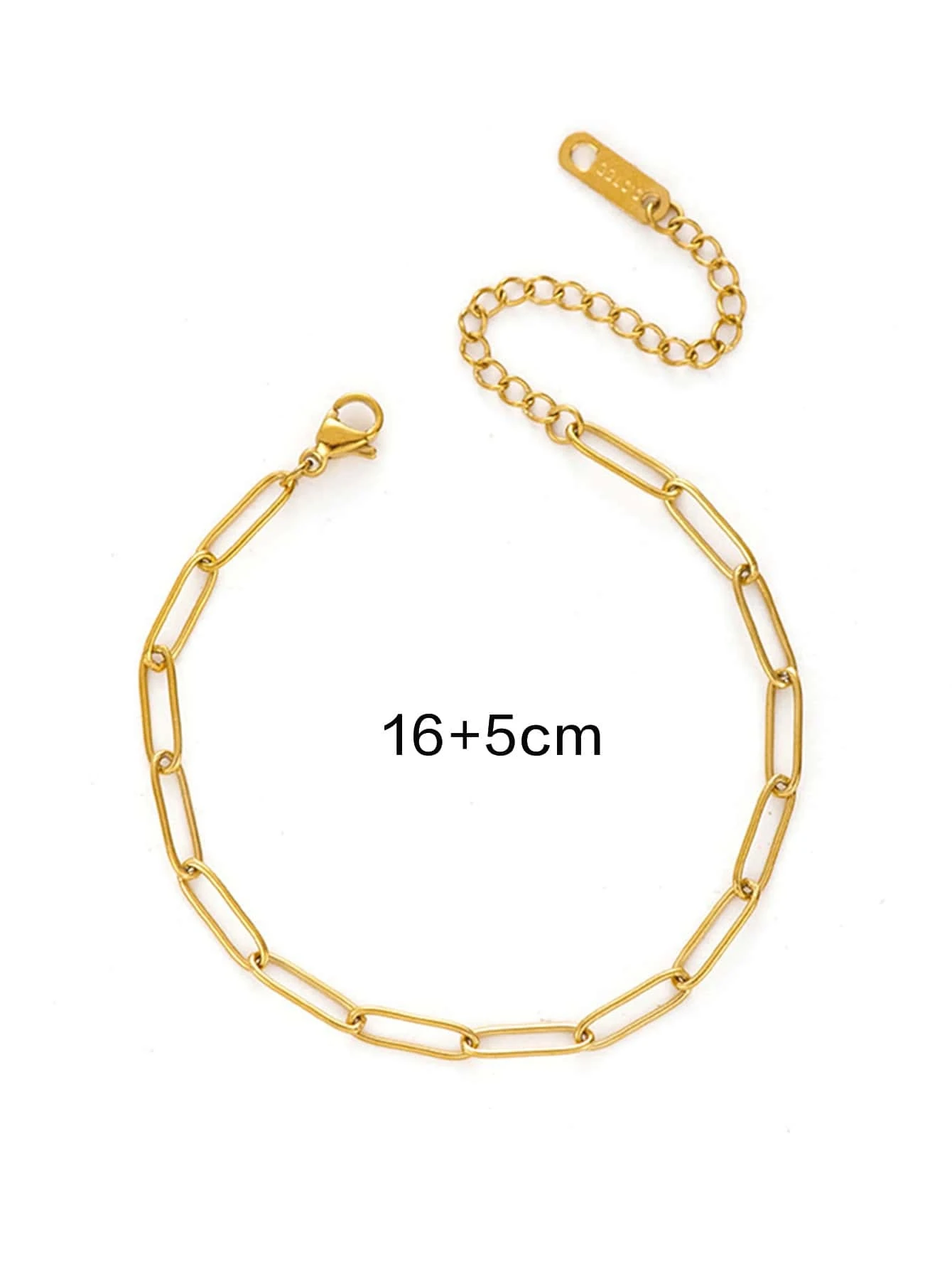 1pc Fashionable Stainless Steel Link Chain Bracelet