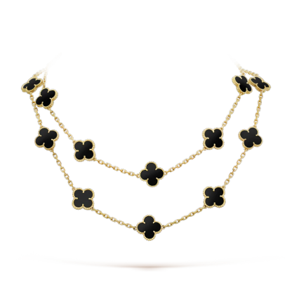 Vintage Alhambra long necklace, 20 motifs