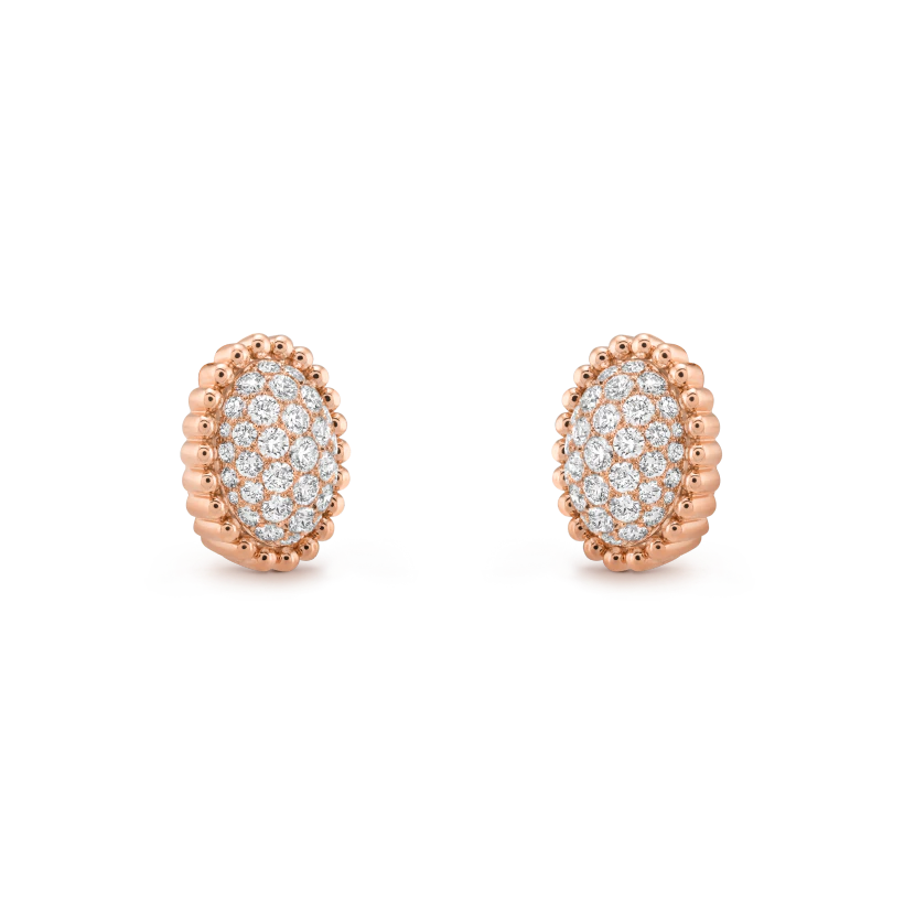 Perlée diamonds pavé earrings