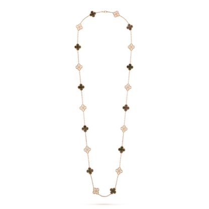 Vintage Alhambra long necklace, 20 motifs
