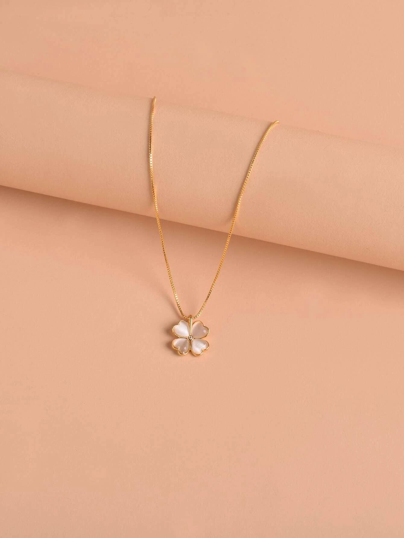 Four-leaf Clover Charm Necklace