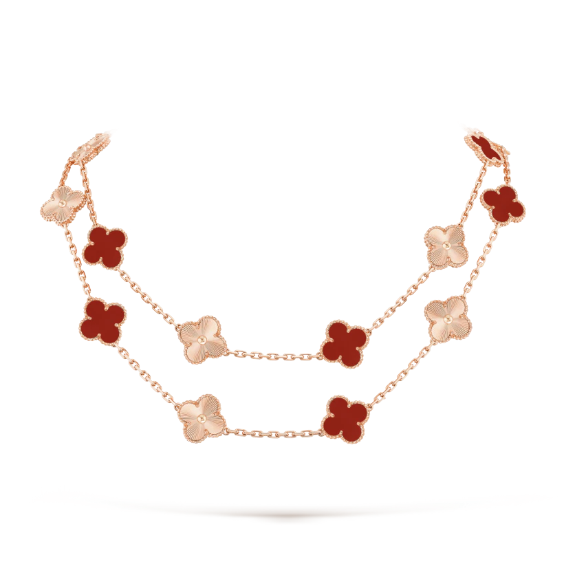 Vintage Alhambra long necklace, 20 motifs