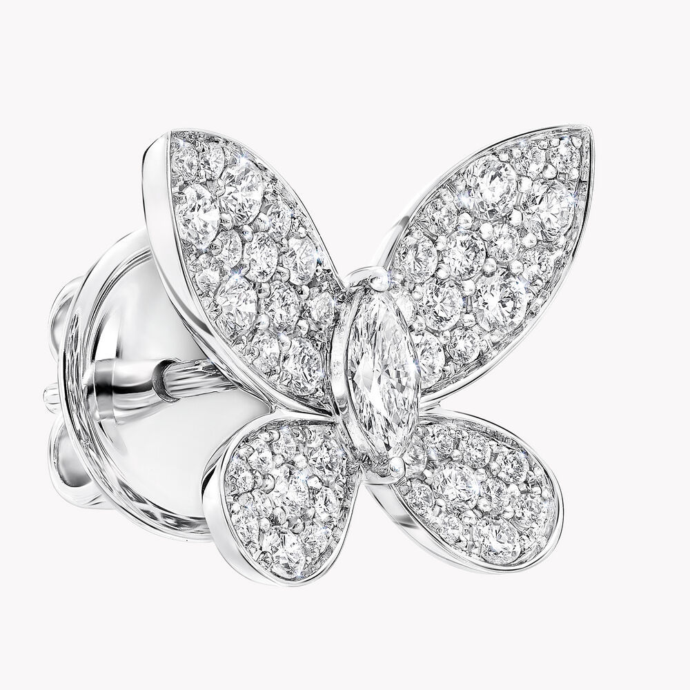 Pavé Butterfly Diamond Small Stud Earrings