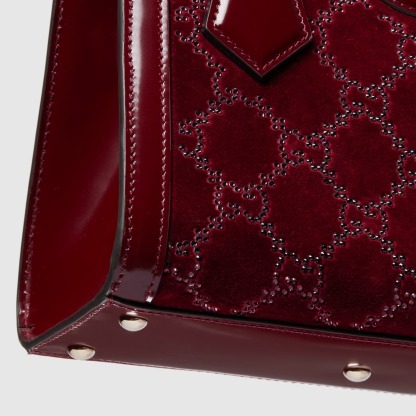 Gucci Diana crystals small tote bag