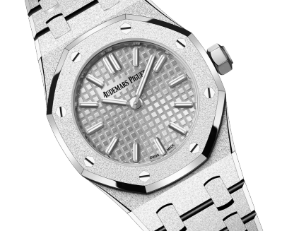 Royal Oak Mini Frosted Gold Quartz Ref. 67630BC.GG.1312BC.01-C
