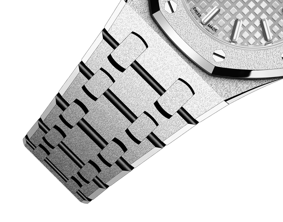 Royal Oak Mini Frosted Gold Quartz Ref. 67630BC.GG.1312BC.01-C