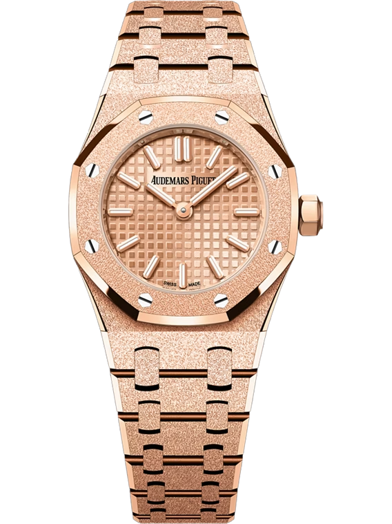 Royal Oak Mini Frosted Gold Quartz Ref. 67630OR.GG.1312OR.01-C