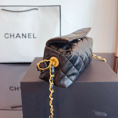 Small CC Links Hobo Bag