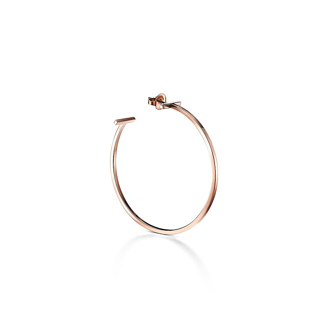 T Wire Hoop Earrings