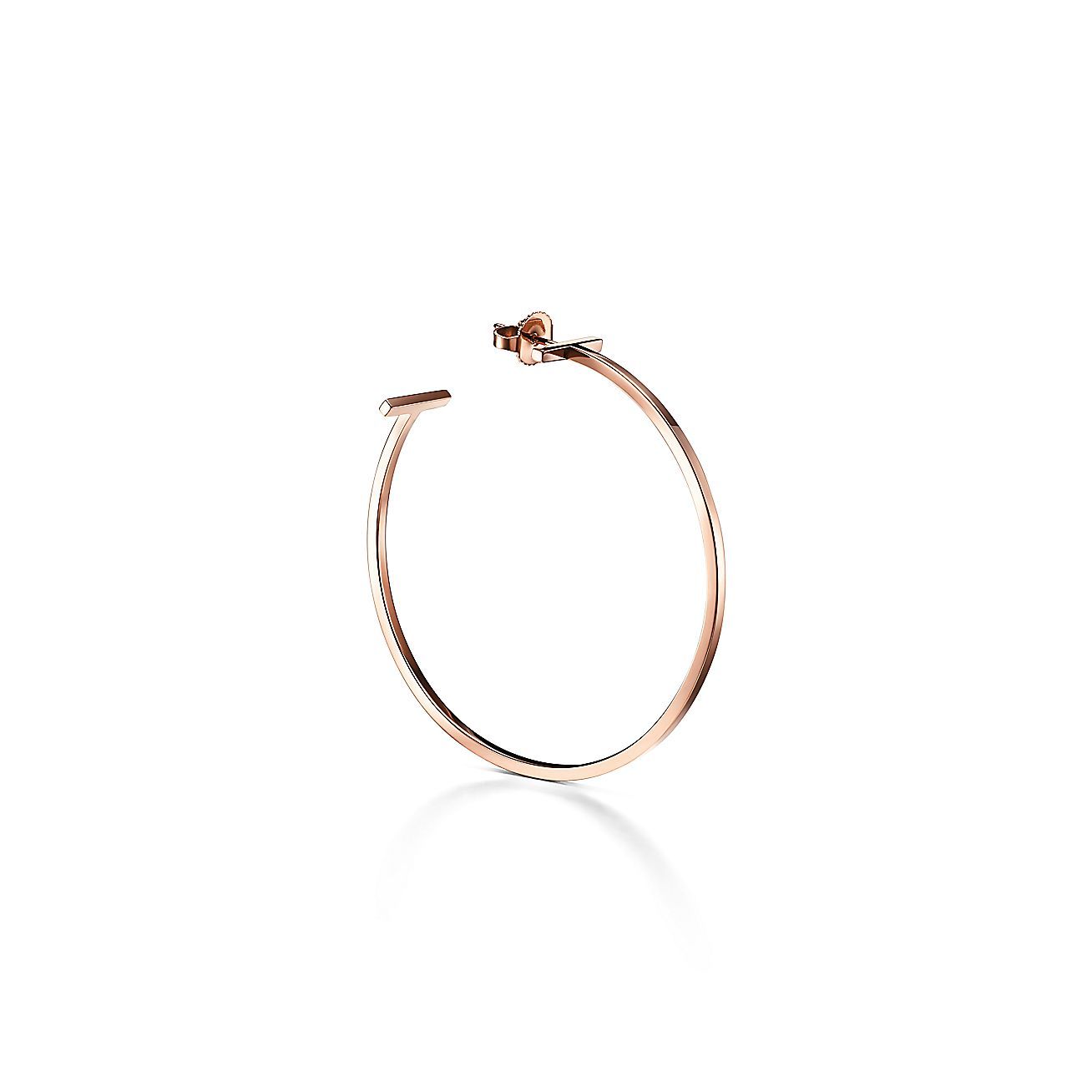 T Wire Hoop Earrings