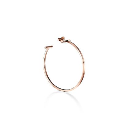 T Wire Hoop Earrings