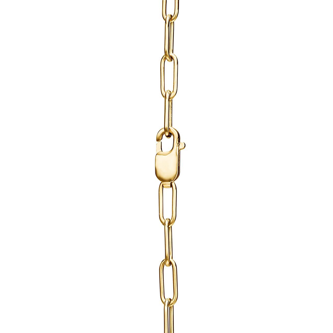 Lock Pendant in Yellow Gold, Medium