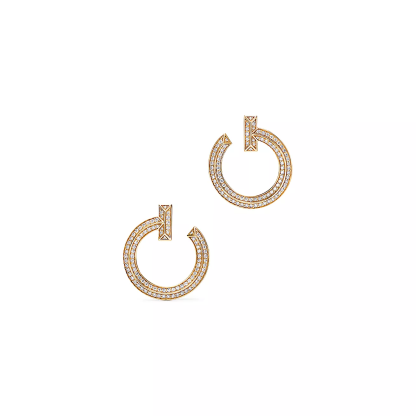 T T1 Open Hoop Earrings