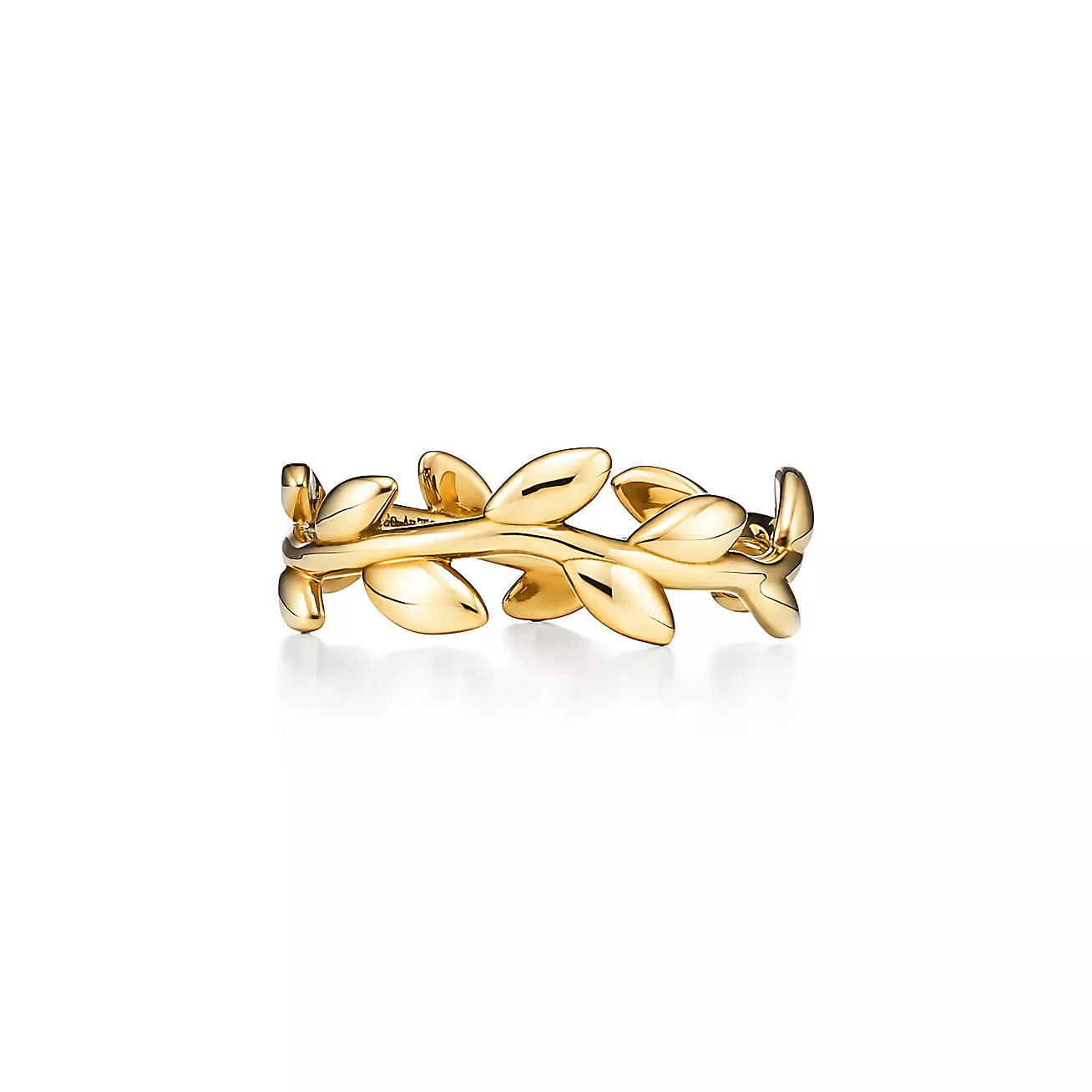 Paloma Picasso庐 Olive Leaf Band Ring in Yellow Gold, Narrow