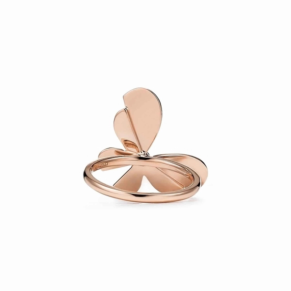 & Co. Butterfly Ring in 18k Rose Gold and Sterling Silver