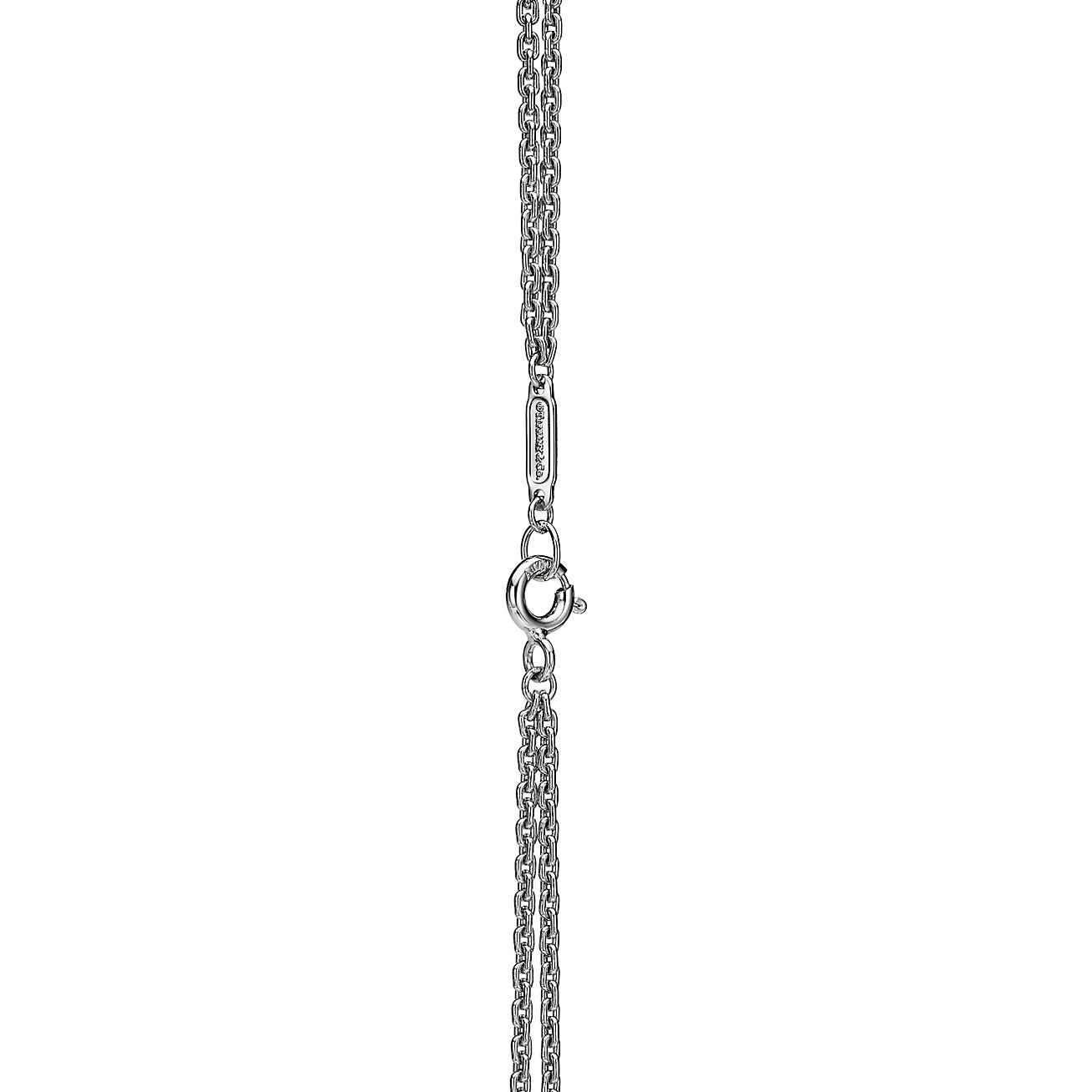 HardWear Link Pendant in White Gold with Pave Diamonds