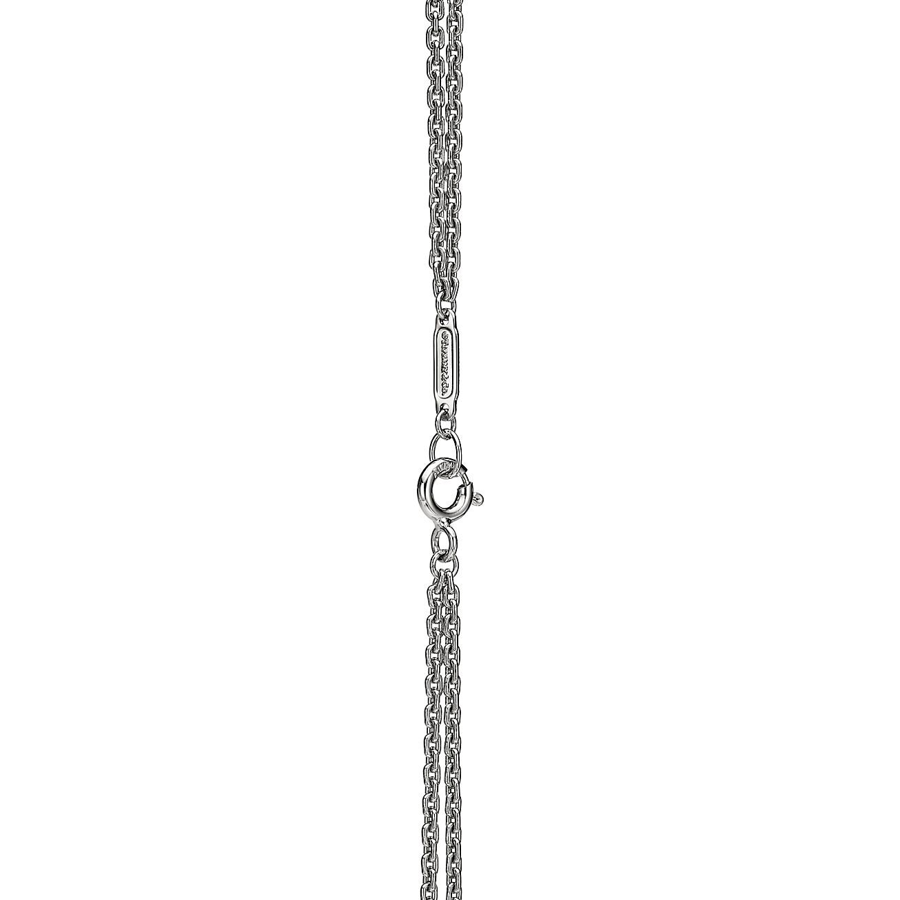HardWear Link Pendant in White Gold with Pave Diamonds