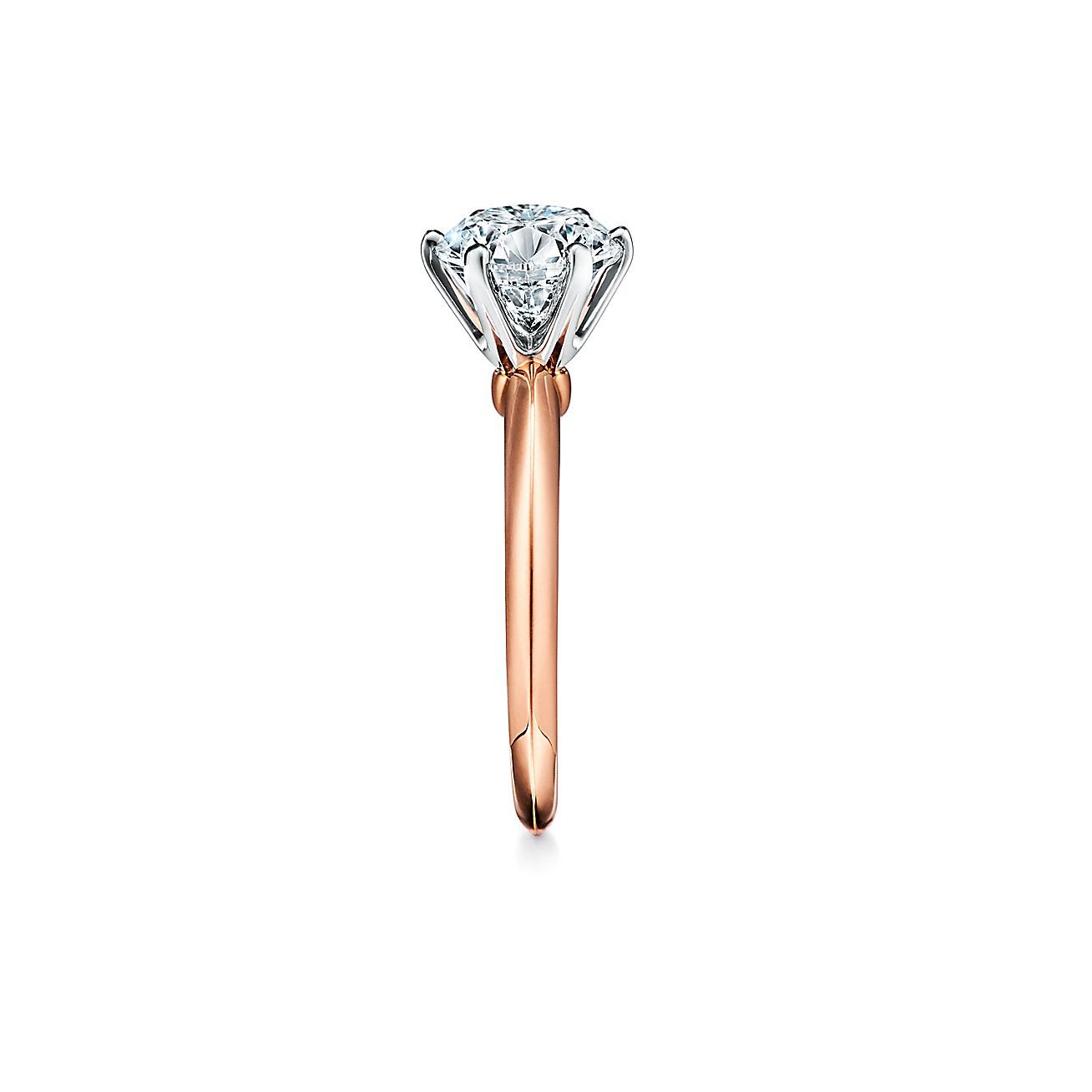 The 庐 Setting Engagement Ring in 18k Rose Gold