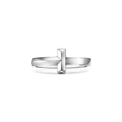 T T1 Ring in White Gold, 2.5 mm Wide