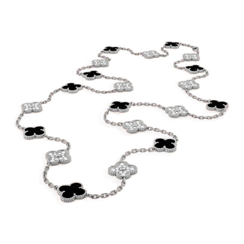 Vintage Alhambra long necklace, 20 motifs