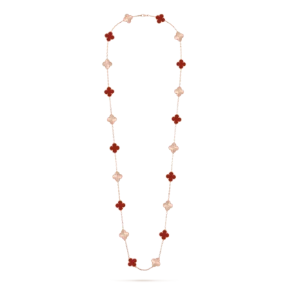Vintage Alhambra long necklace, 20 motifs