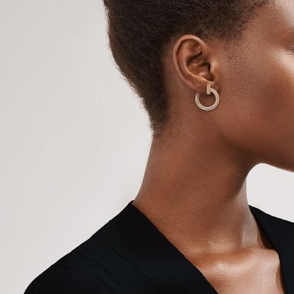 T T1 Open Hoop Earrings