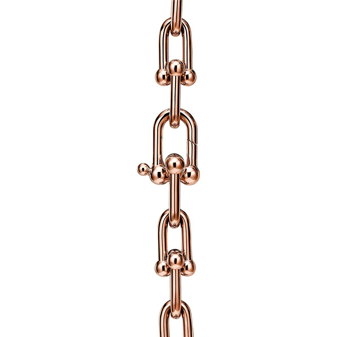 HardWear Medium Link Necklace in Rose Gold