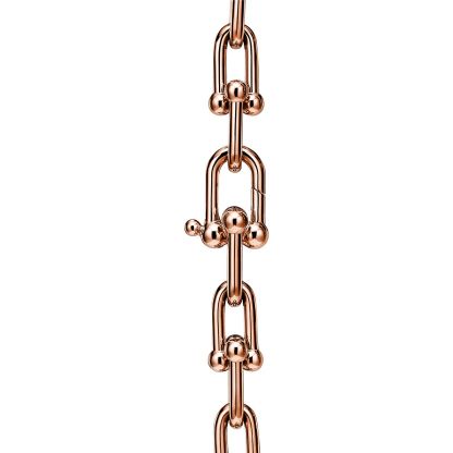 HardWear Medium Link Necklace in Rose Gold