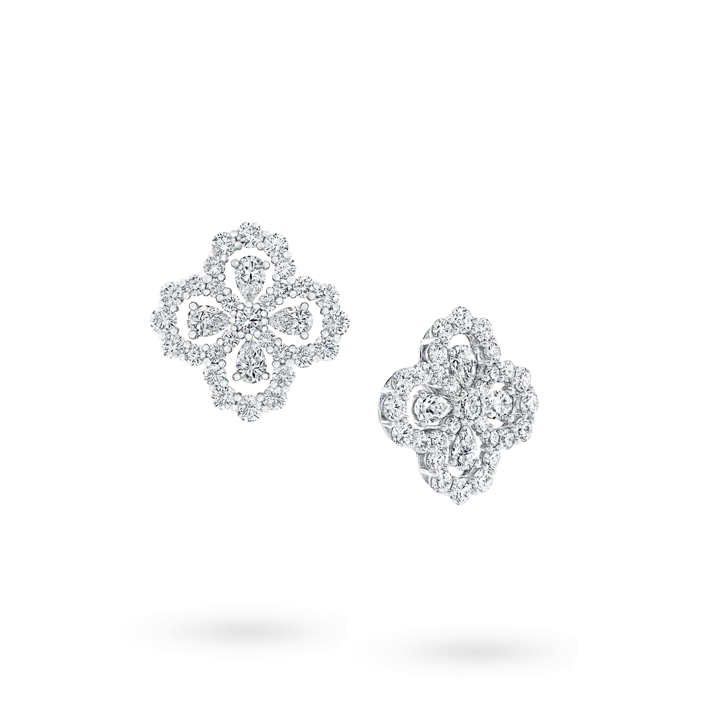 Diamond Loop Full Motif Diamond Earrings