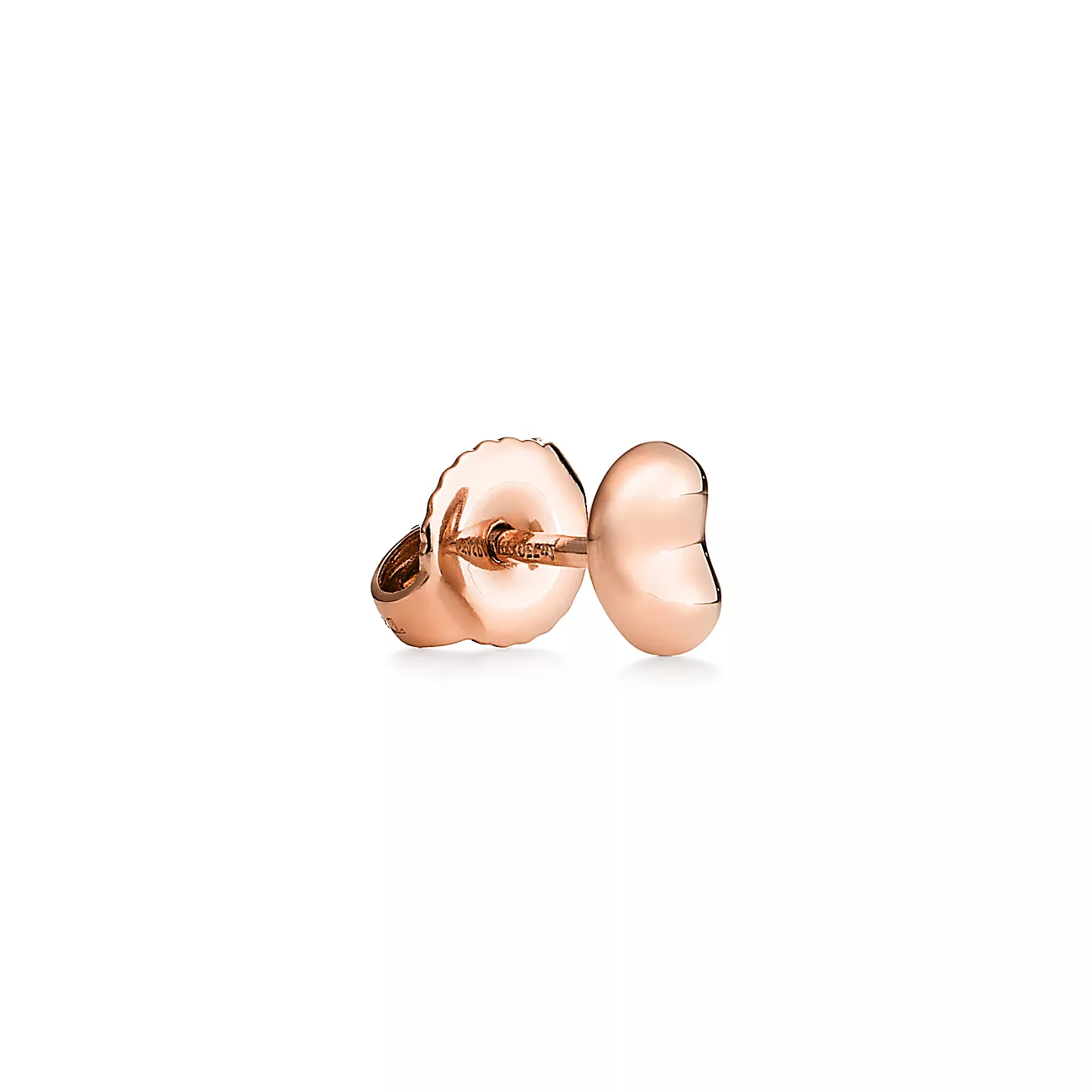 Elsa Peretti庐 Bean庐 design Earrings in Rose Gold, 9 mm