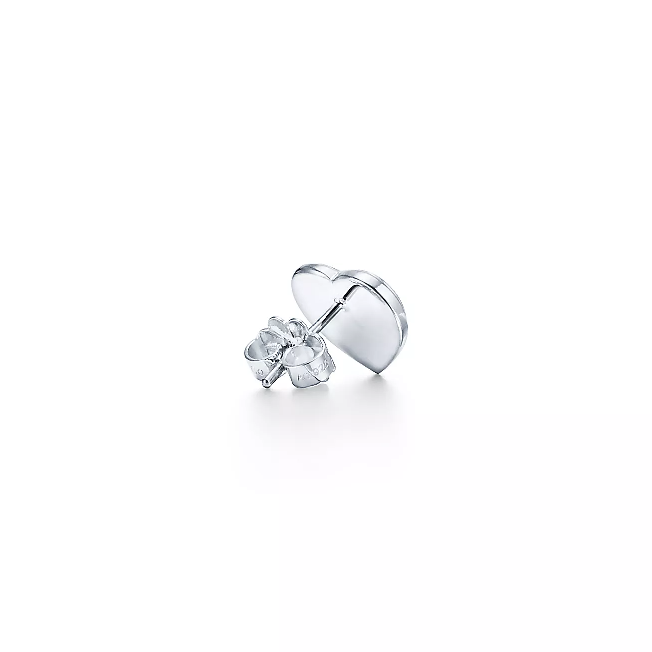 Return to 庐 Love  Blue庐 Heart Earrings in Silver, Mini