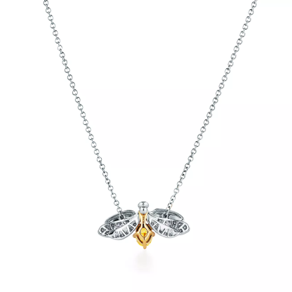 Paper FlowersTM Yellow Diamond Firefly Pendant