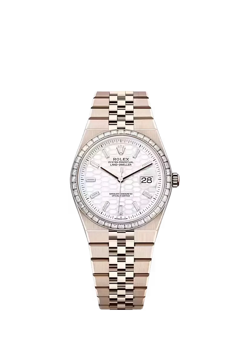 Land-Dweller 40, Oyster, 40 mm, Everose gold  Reference 127335