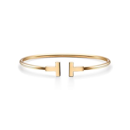 T Wire Bracelet in 18k Gold