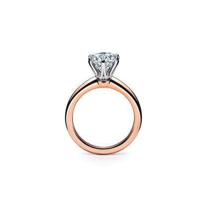 The 庐 Setting Engagement Ring in 18k Rose Gold