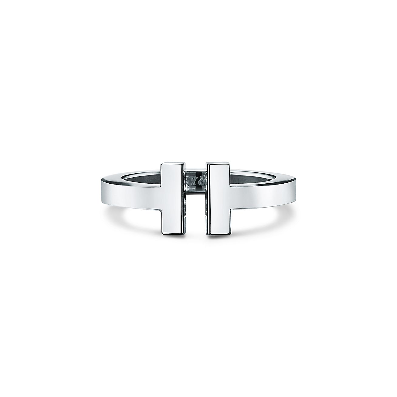T Square Ring in Silver