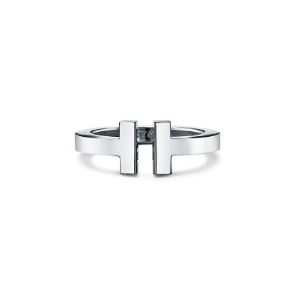 T Square Ring in Silver