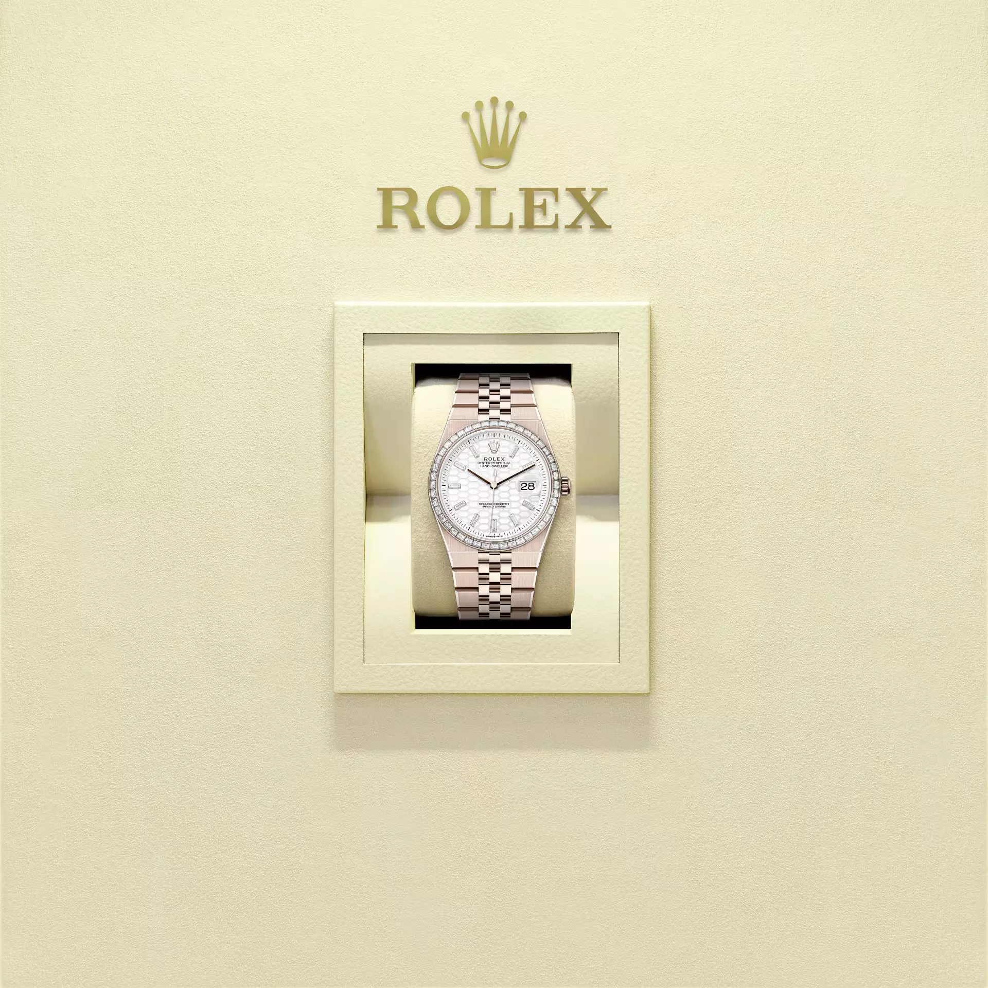 Land-Dweller 36, Oyster, 36 mm, Everose gold and diamonds  Reference 127285TBR