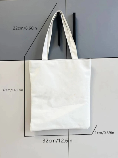 Small White Shopper Tote Bag