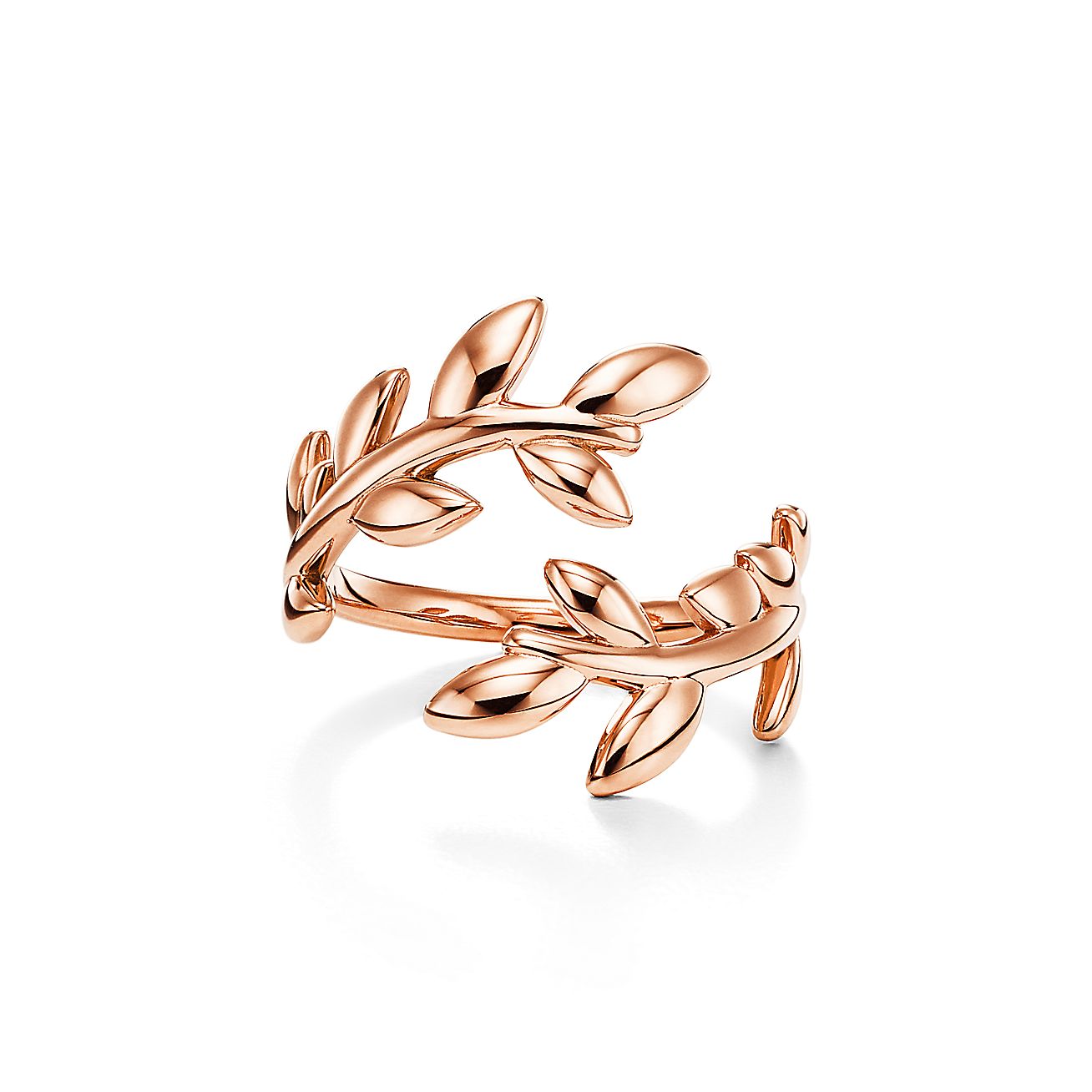 Paloma Picasso庐 Olive Leaf Bypass Ring in Rose Gold