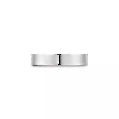 & Co.庐 Band Ring in Platinum with a Diamond