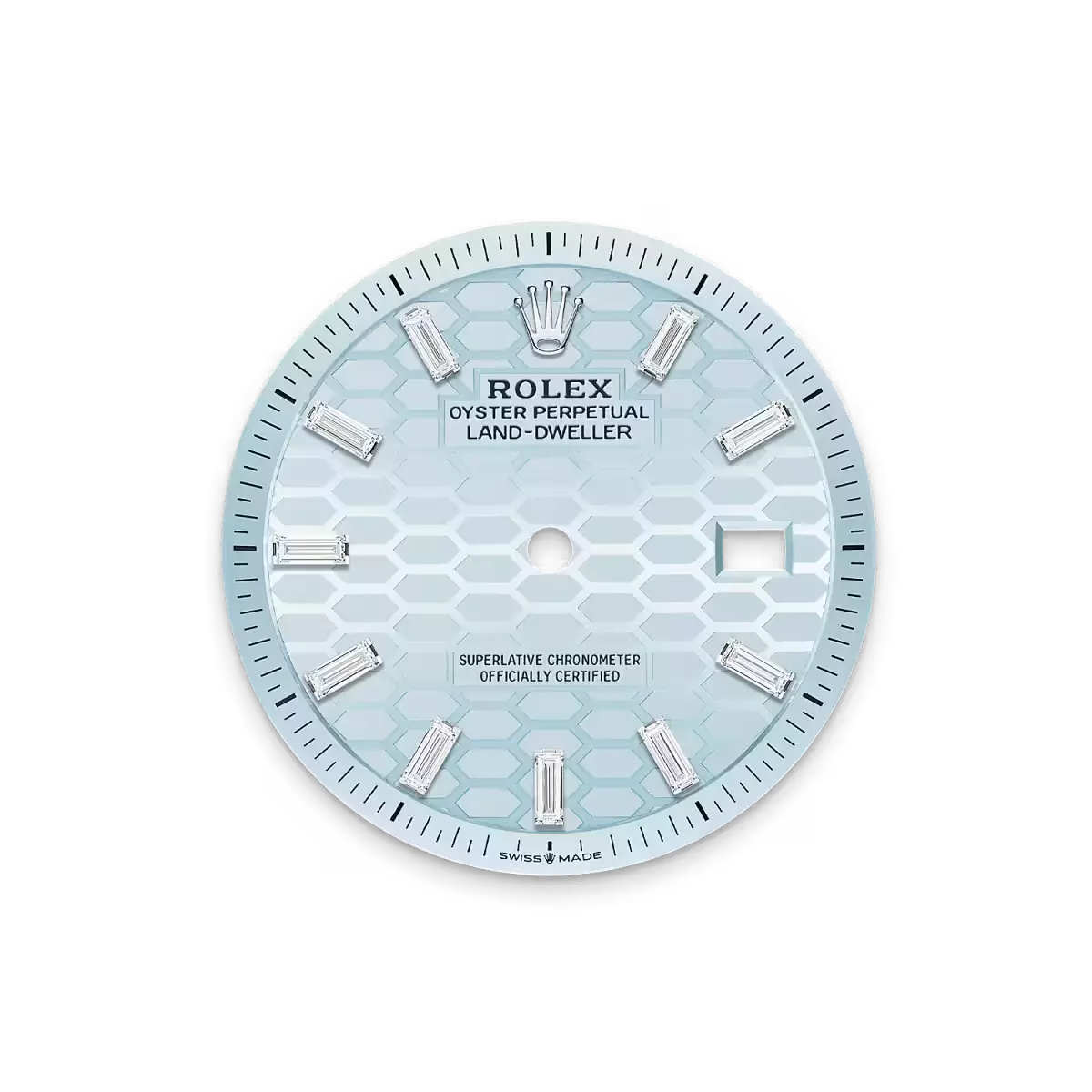 Land-Dweller 36, Oyster, 36 mm, platinum and diamonds  Reference 127286TBR