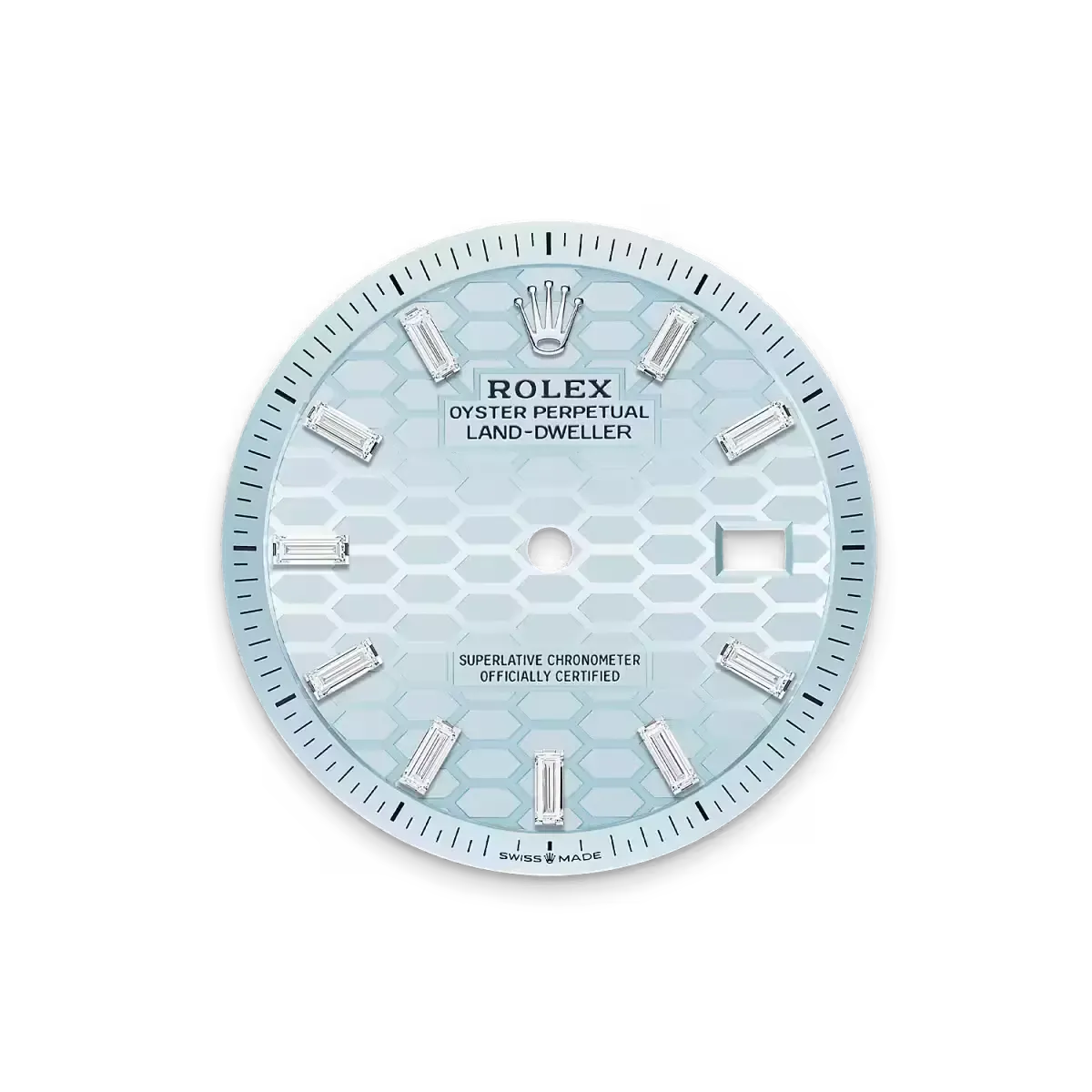 Land-Dweller 36, Oyster, 36 mm, platinum and diamonds  Reference 127286TBR