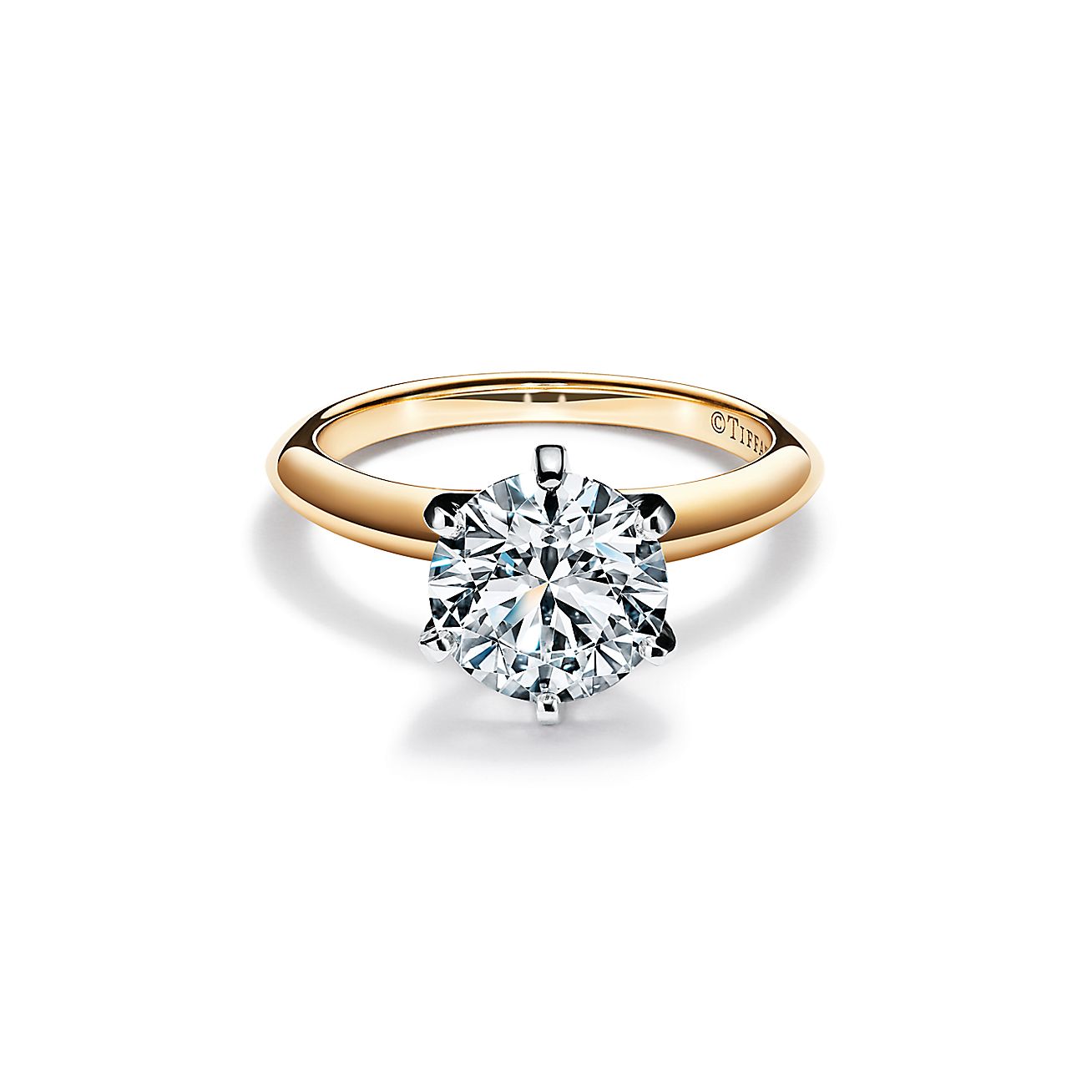 The 庐 Setting Engagement Ring in 18k Yellow Gold