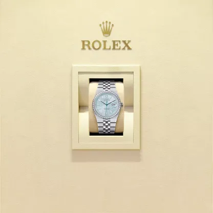 Land-Dweller 36, Oyster, 36 mm, platinum and diamonds  Reference 127286TBR