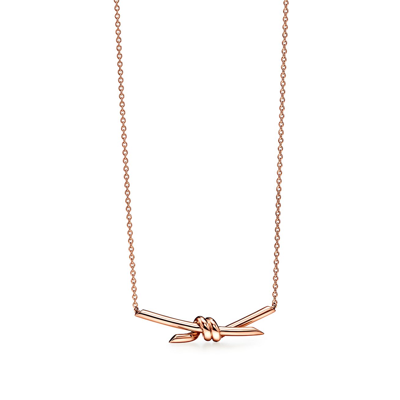 Knot Pendant in Rose Gold