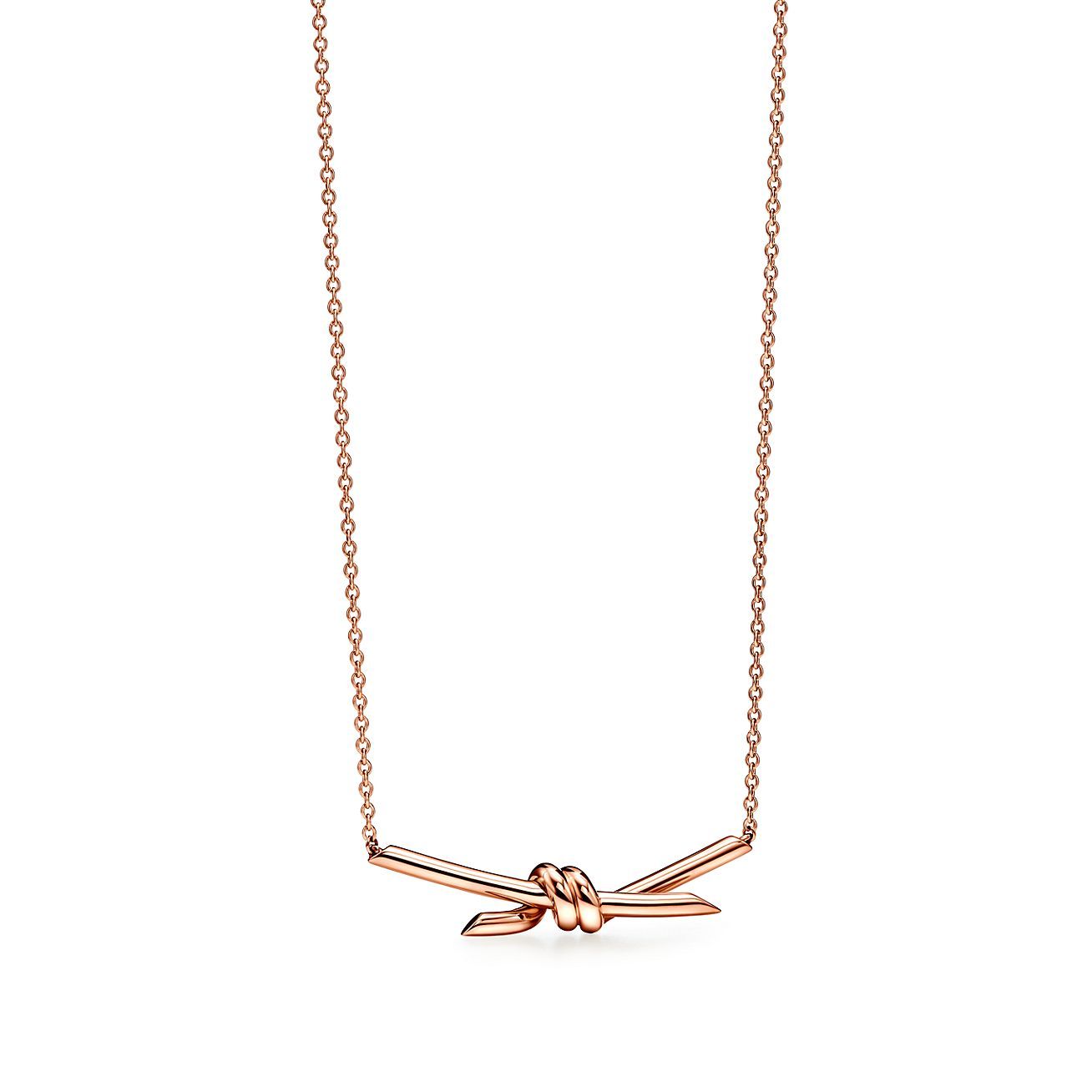 Knot Pendant in Rose Gold