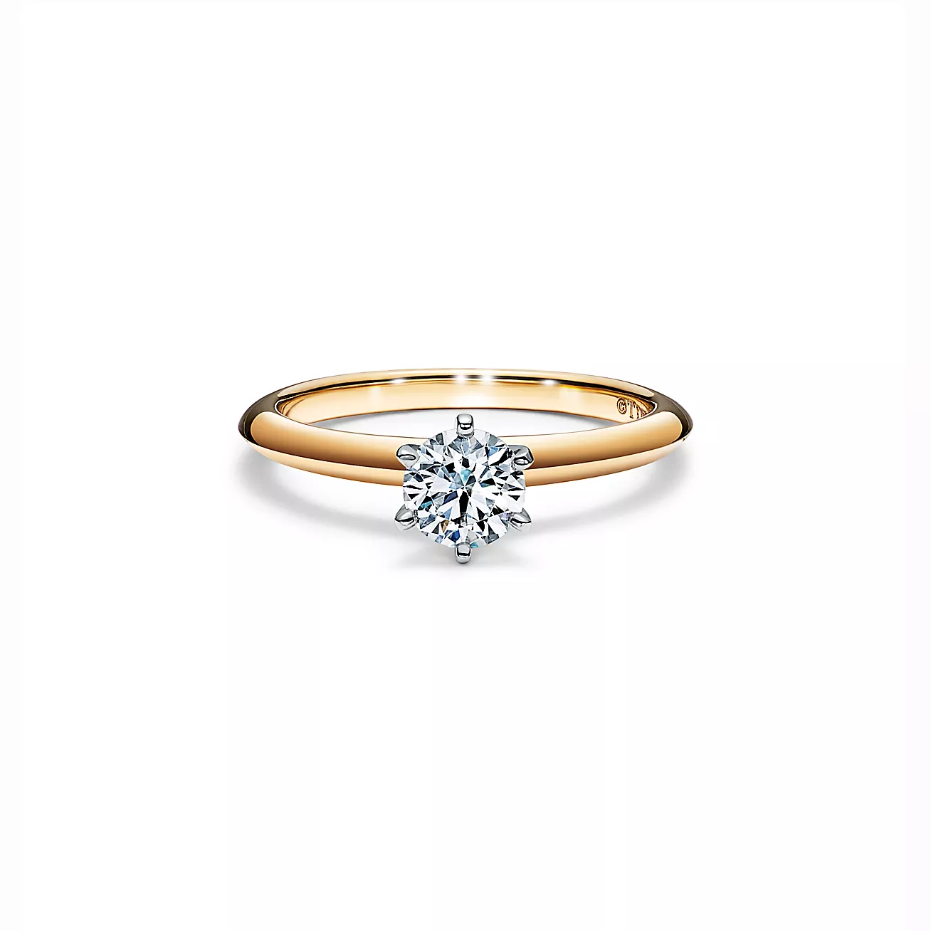 The 庐 Setting Engagement Ring in 18k Yellow Gold